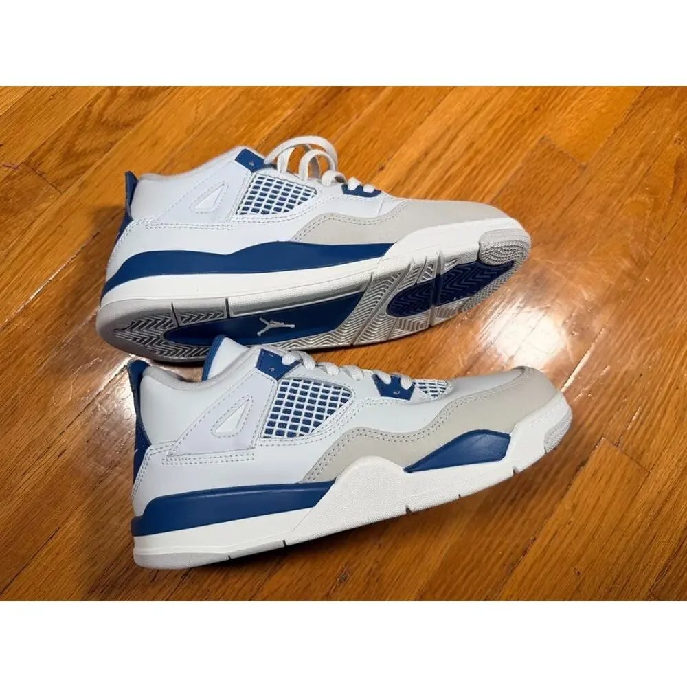 Kids Size 3Y- Jordan 4 Retro Military Blue 2012
